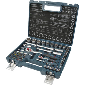 Bosch galvučių rinkinys 1/4" + 1/2", 80 dalių